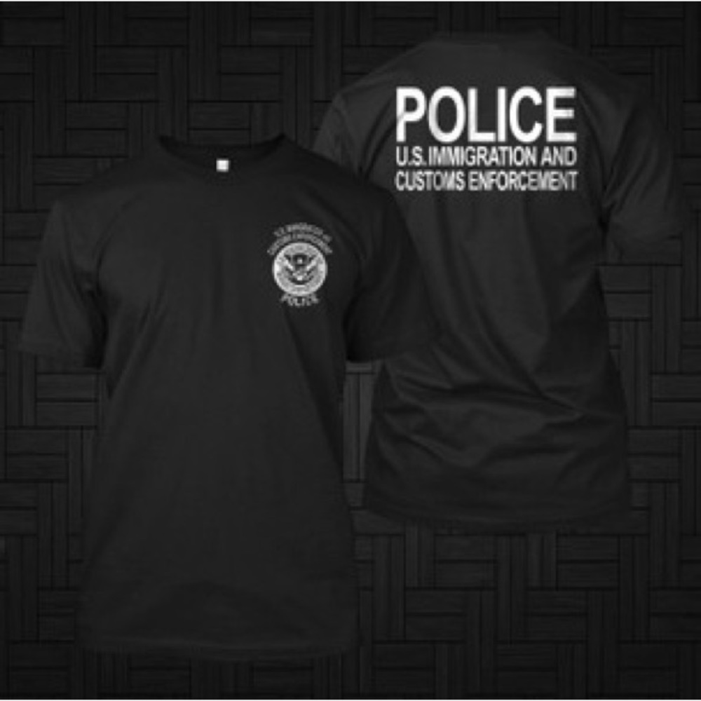 Black Police ICE T-Shirt